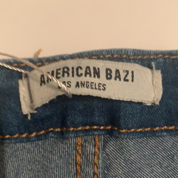 Women’s size L Large hi waist button jeans by American Bazi. NEW!!!! Stretch - Picture 5 of 7